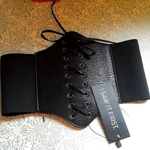 Underbust black corset